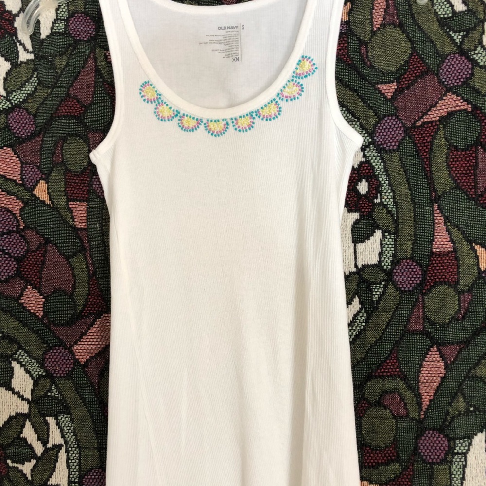White tank top size S